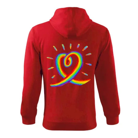 Srdce pride dúha kreslená