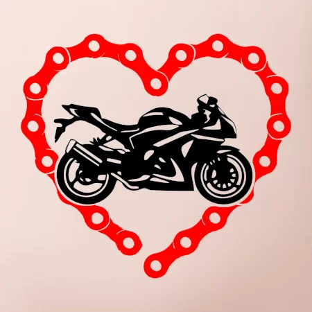 Moto srdce reťaz - cestná