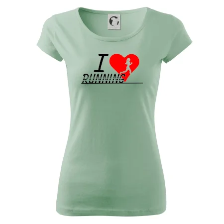 I love running dievča