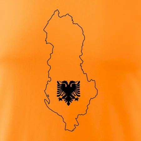 Albánsko obrys mapa