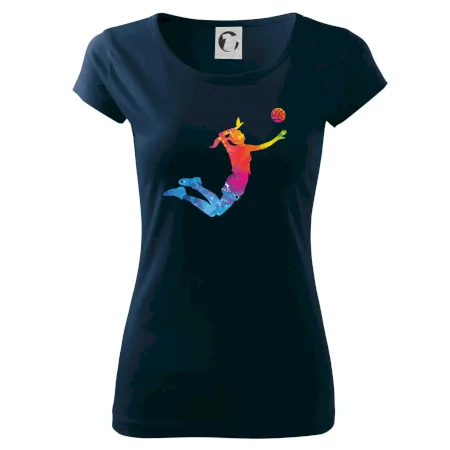 Volejbalistka splash s loptou