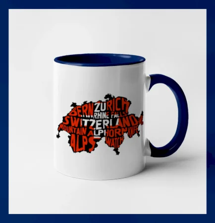 Mapy - názvy miest - Švajčiarsko