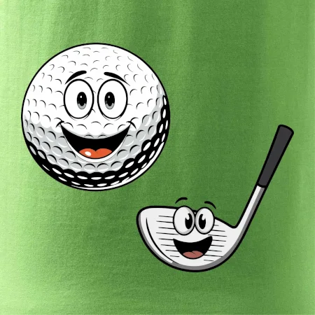 Parové tričko - Golfová palica a loptička