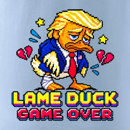 Trump lame duck pixel art game over