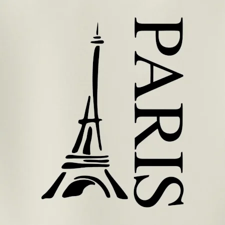 Paris nápis Eiffelovka na výšku