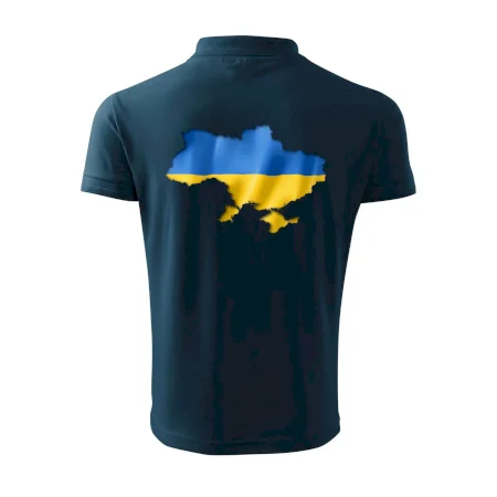 Ukrajina vlajka mapa