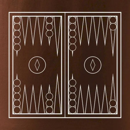 Backgammon čiernobiely