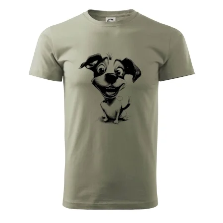 Čiernobiela karikatúra Jack Russell teriér