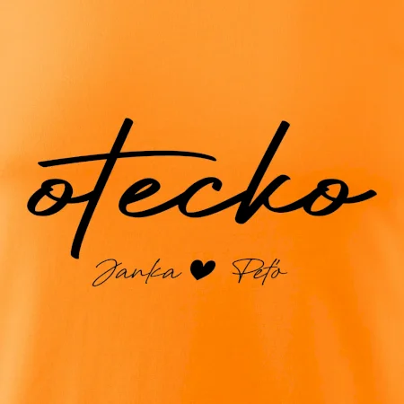 Otecko - tričko s menami deti