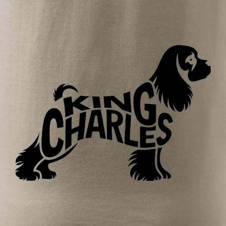 Kavalier king Charles španiel nápis v tele