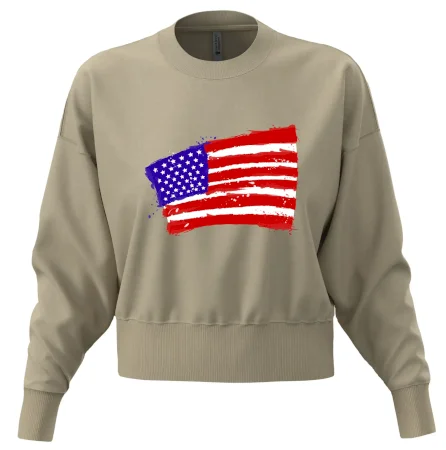 Americká vlajka ohnutá