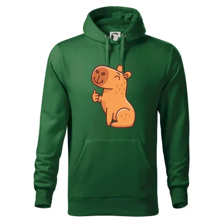 Kapybara s palcom hore