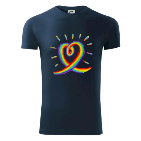 Srdce pride dúha kreslená