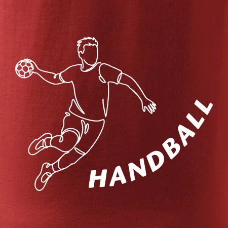 Handball nápis šikmo