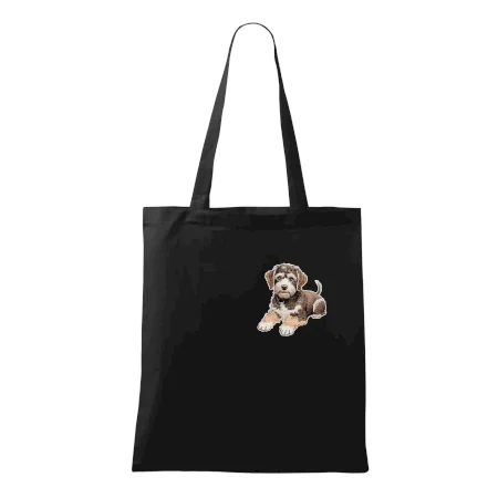 Lagotto romagnolo ležiaci vyšívaný na prsníku