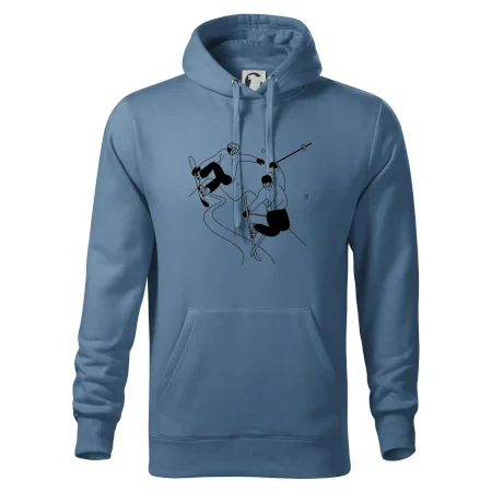 Lyžovanie - kreslené obrázok