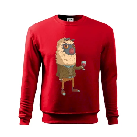 Alpaka s vínom muž