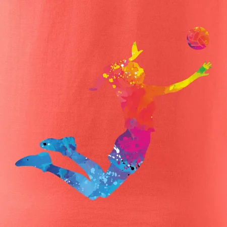 Volejbalista/Volejbalistka splash s loptou