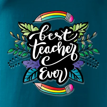 Farebné ceruzky best teacher ever
