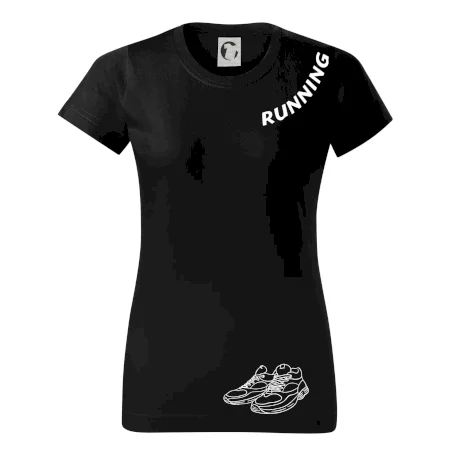 Running nápis šikmo