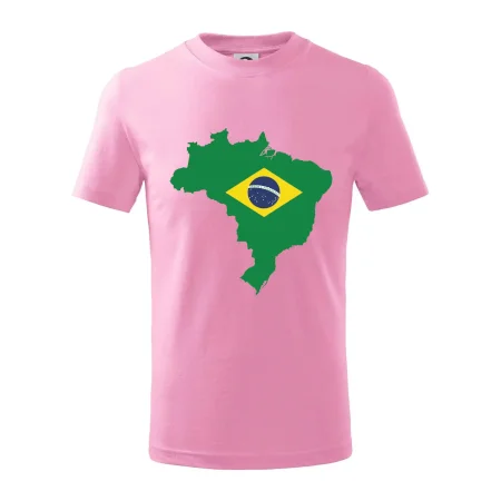 Brazília vlajka v mape