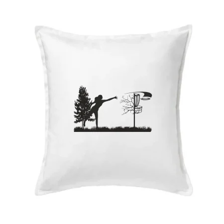 Disc golf - žena čierny obrázok