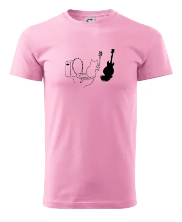 Mačka a gitara WC