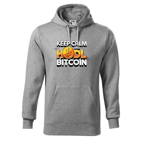 3D nápis Keep Calm and HODL Bitcoin