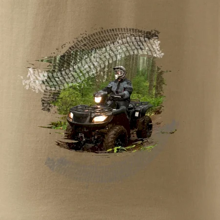 ATV štvorkolka v lese
