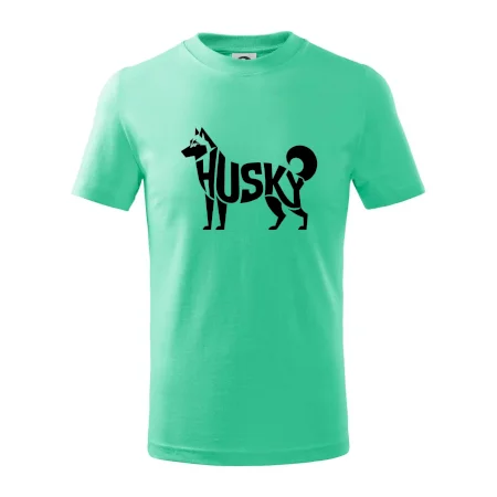 Husky nápis v tele
