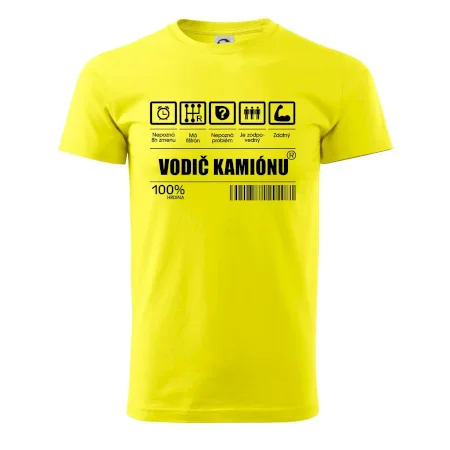 Čiarový kód - Vodič kamiónu