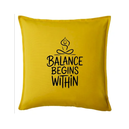 Balance begins within nápis