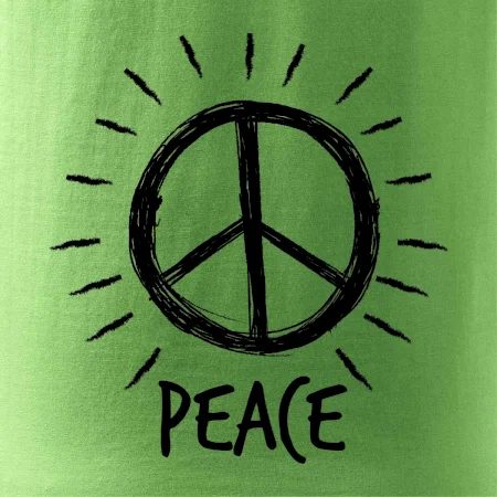 Peace symbol čiernobiely
