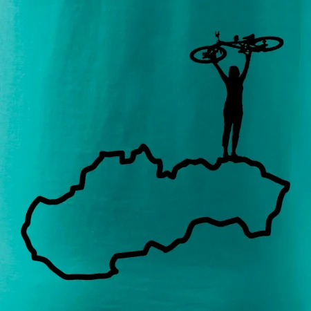 Mapa Slovenska - cyklista