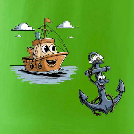 Parové tričko - Loď a kotva