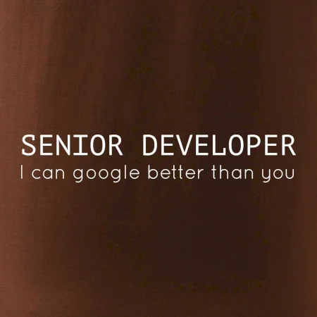 Senior developer google better than you