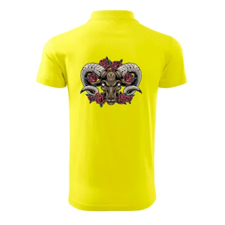 Hlava barana s ružami