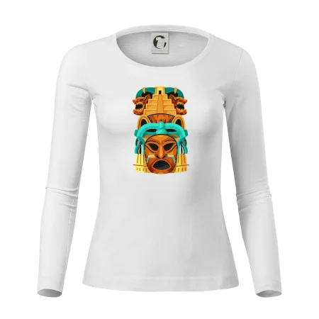 Mayová maska s pyramídou