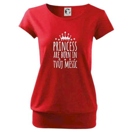 Princesses are born in (Vlastný nápis mesiac narodenia)