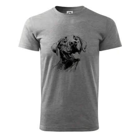 Čiernobiela karikatúra Labrador svetlý