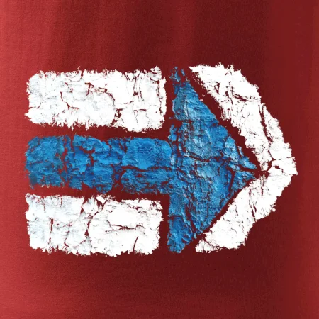 Párová turistická značka modrá