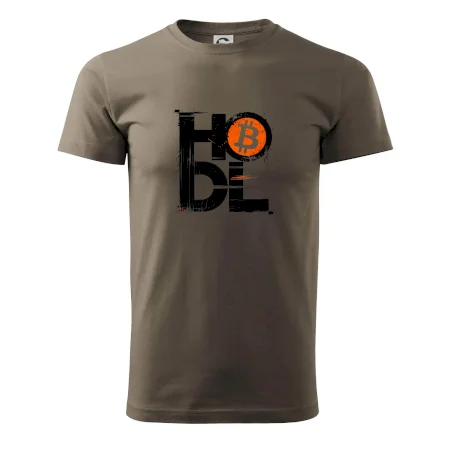 Hodl velký nápis a logo BTC