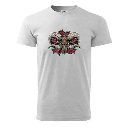 Hlava barana s ružami