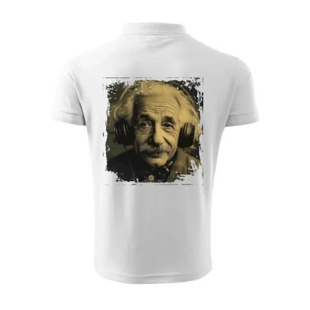 Albert Einstein so slúchadlami