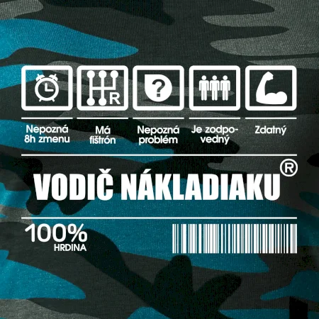 Čiarový kód - Vodič nákladiaku
