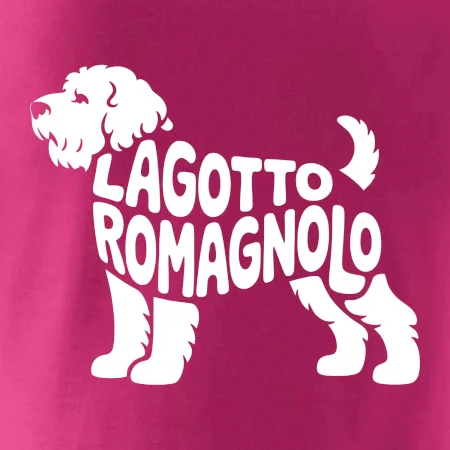 Lagotto romagnolo nápis v tele