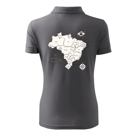 Brazília mapa s názvami regiónov