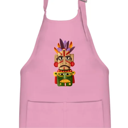 Mayová maska s perím