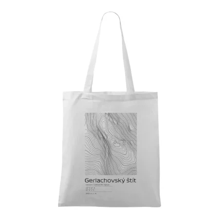 Gerlachovský štít - vrstevnice v obdĺžniku