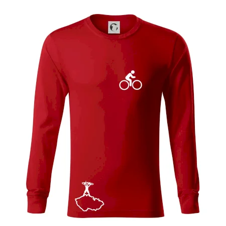 Mapa ČR + kolo na prsu